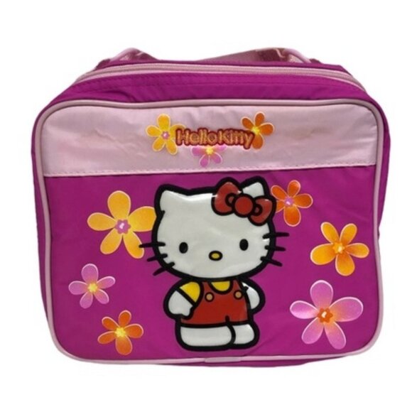 Hello Kitty Other - Hello Kitty Lunchbox Sanrio pink Flowers